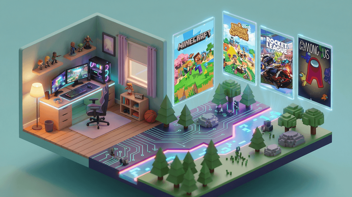 Illustration for The Best Games Kids Can Play Remotely with Friends