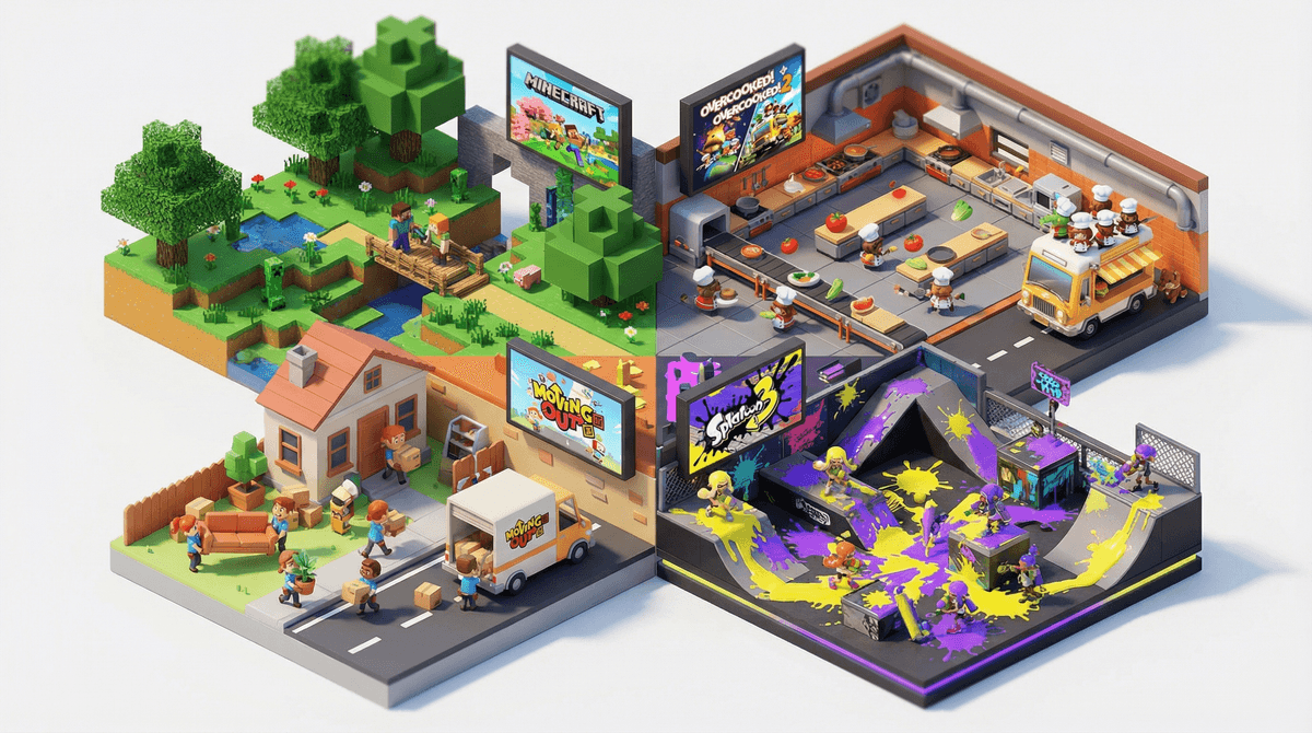 Illustration for Games That Promote Teamwork: Building Real Skills Through Cooperative Play