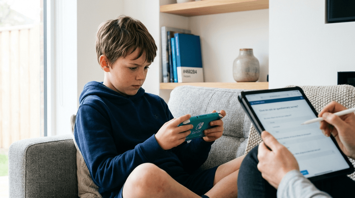 Illustration for Seven Questions Can Identify Gaming Addiction in Ten-year-olds