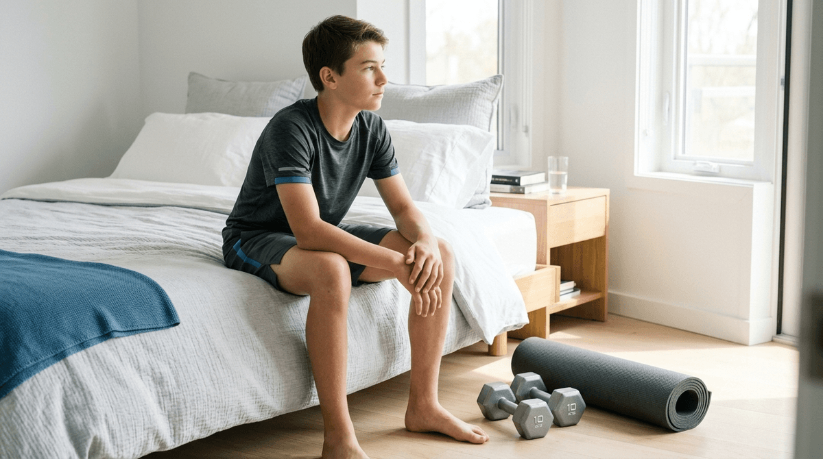 Illustration for Mental Health and Strength Training Are the Real Keys to Teen Sleep