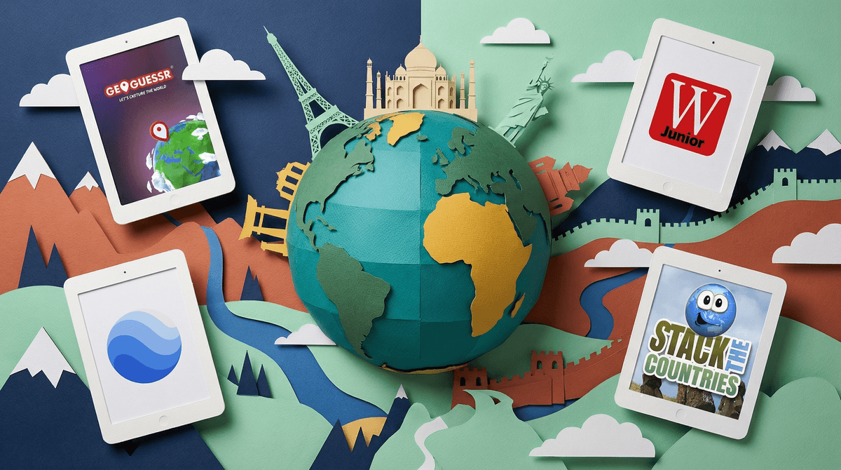 Illustration for Global Awareness Apps: Teaching Kids About the World Beyond Their Bubble