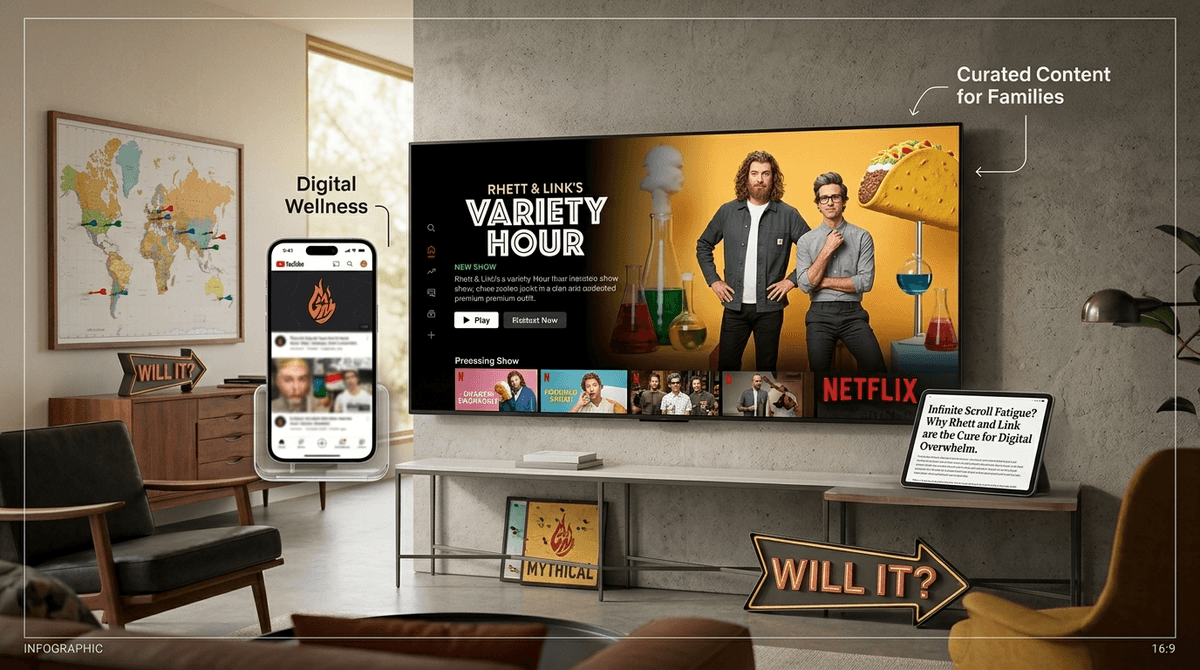 Illustration for Good Mythical Morning: Why the Netflix Move is Actually a Win