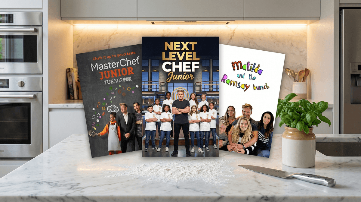 Illustration for Gordon Ramsay's Kids' Cooking Shows: MasterChef Junior and Beyond