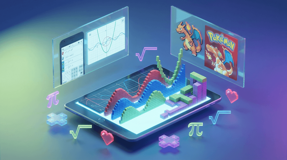 Illustration for Graphing Apps and Games: When Math Meets Screen Time