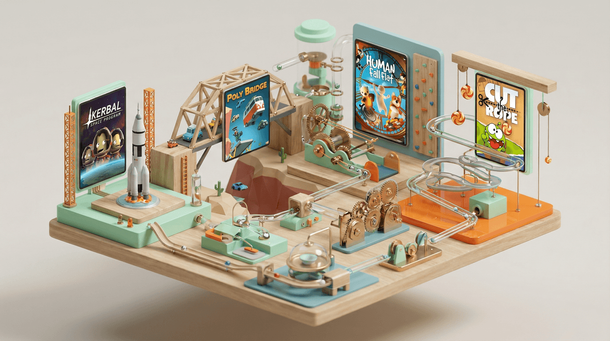 Illustration for Physics Games for Teenagers: 7 Interactive STEM Picks