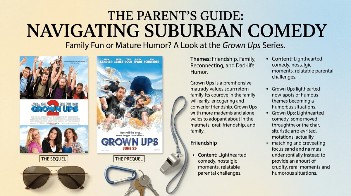 Illustration for Grown Ups 2: A Parent’s Guide to the Raunchy Sequel