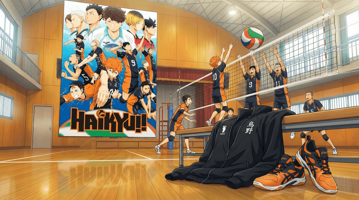 Illustration for Haikyu!! A Parent's Guide to the Volleyball Anime Sweeping Middle School