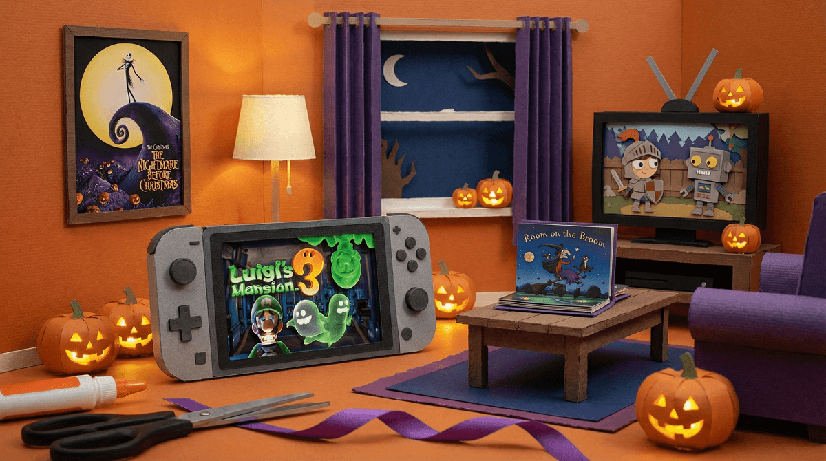 Illustration for Halloween Ideas for Kids: Screen-Free, Screen-Light, and Digital Fun