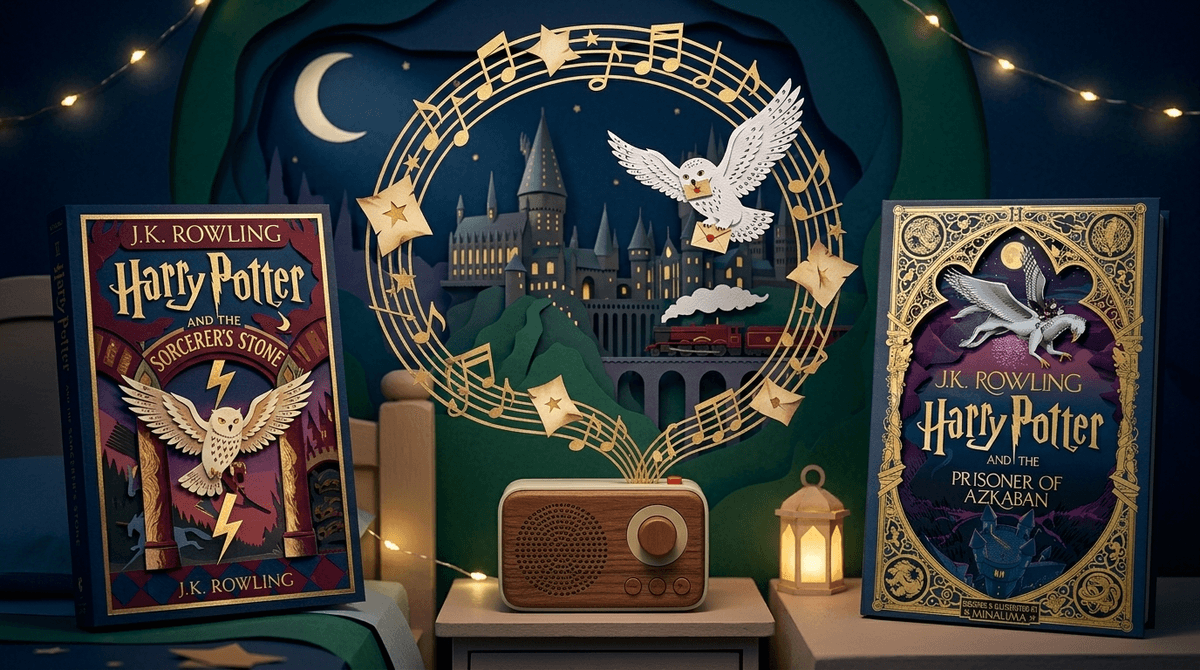 Illustration for Beyond the Screen: Why Harry Potter Audiobooks are the Ultimate Parenting Cheat Code