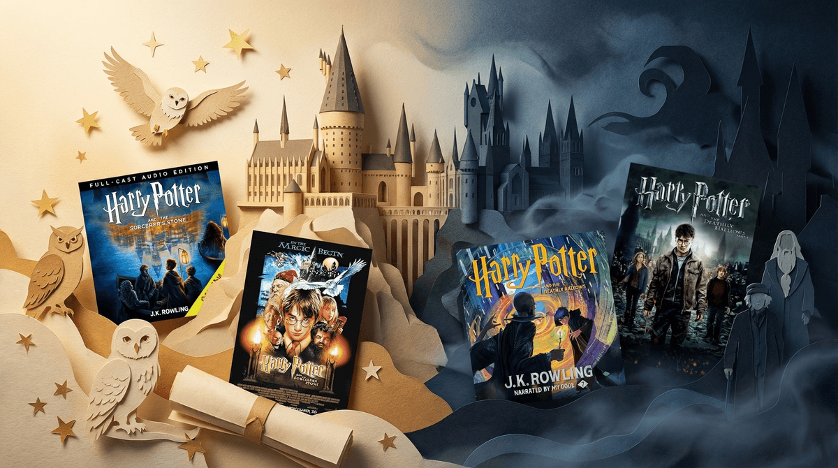 Illustration for Harry Potter by Age: When Are Kids Ready for Hogwarts?