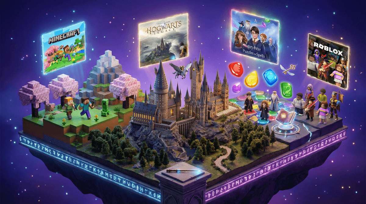 Illustration for Harry Potter Online Games: A Parent's Guide to Hogwarts in the Digital Age