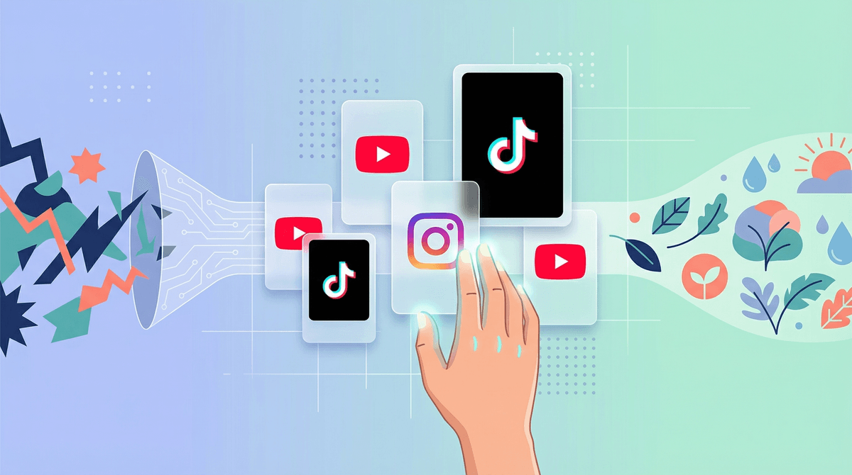 Illustration for How to Help Your Teen Curate a Healthier Social Media Feed