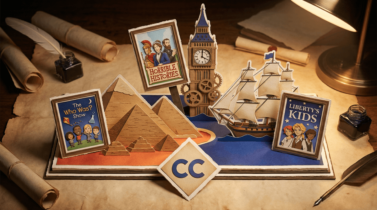 Illustration for History TV for Families: Educational Entertainment That Actually Teaches