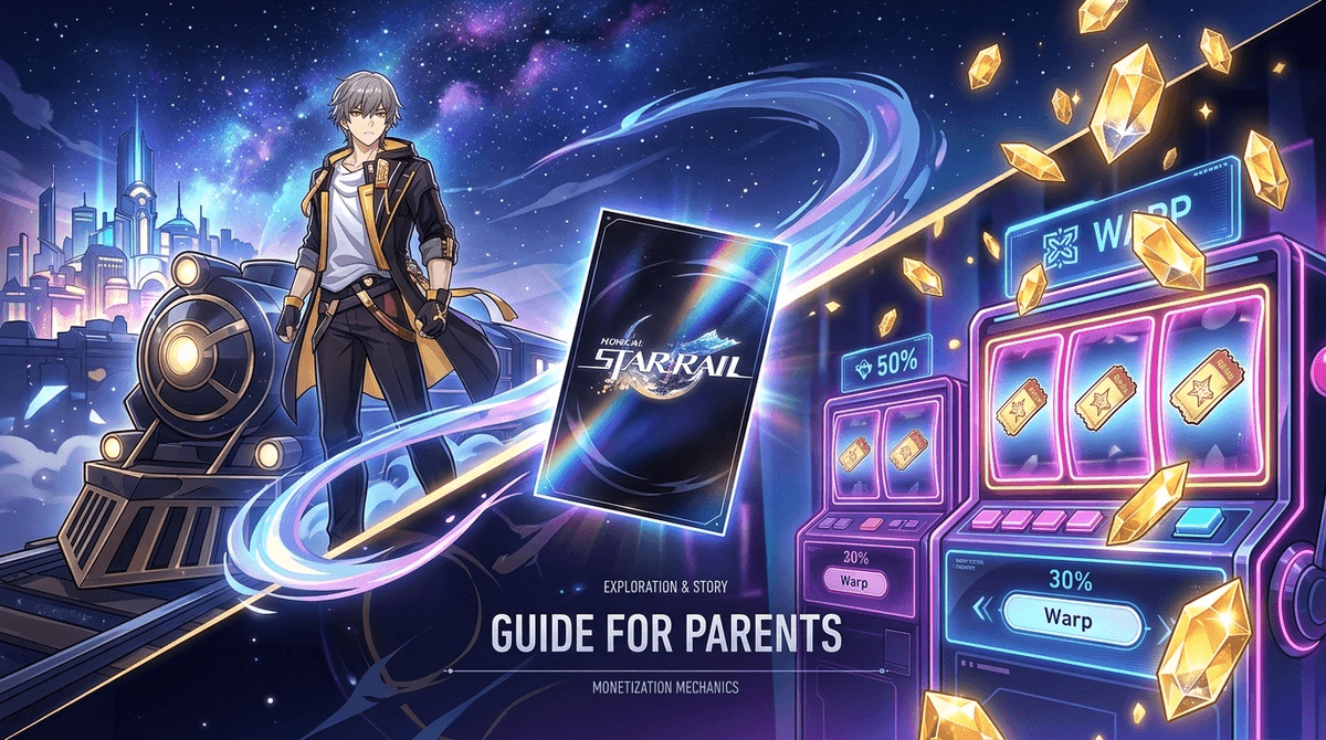 Illustration for "Honkai: Star Rail" Age Ratings: Anime Adventure or Digital Casino?