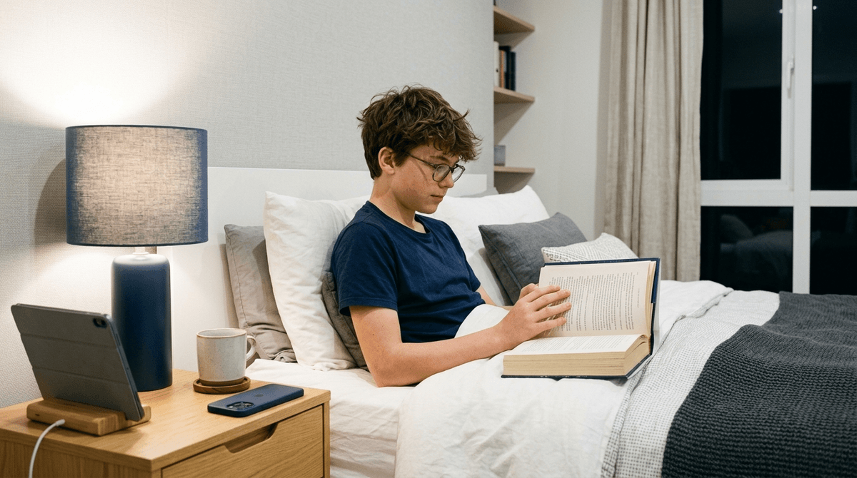 Illustration for Household Bedtime Rules Protect Kids' Sleep More than Lighter Schedules