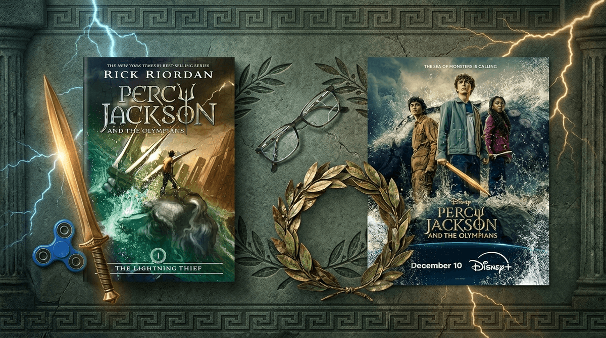 Illustration for Demigods and 'Battle Reflexes': How Percy Jackson Reframes ADHD and Dyslexia