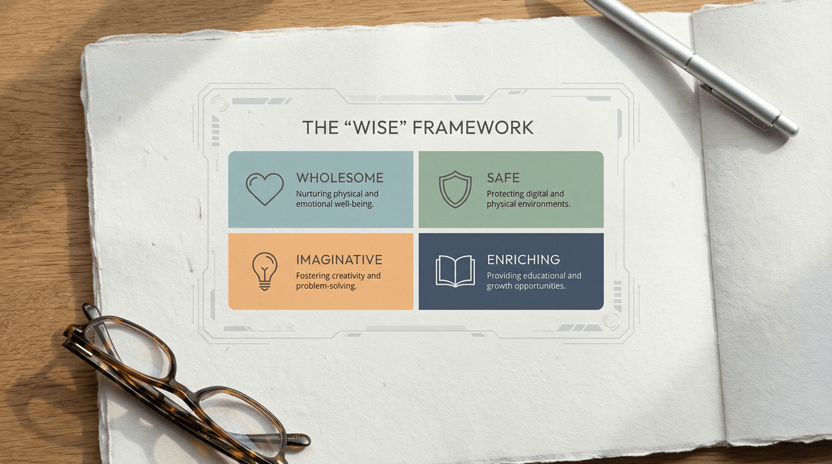 Illustration for How WISE Scores Work: Screenwise's Four-Dimension Media Rating System