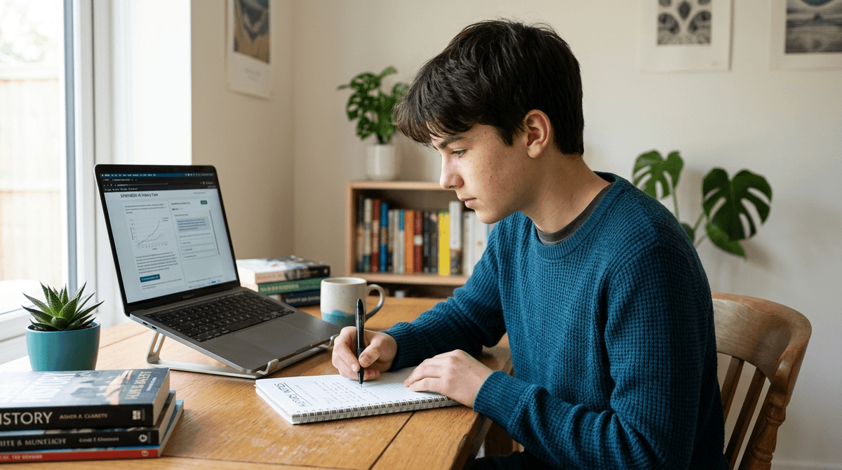 Illustration for Screenwise guide: How Teens Use AI for Homework Changes Their Effort and Stress