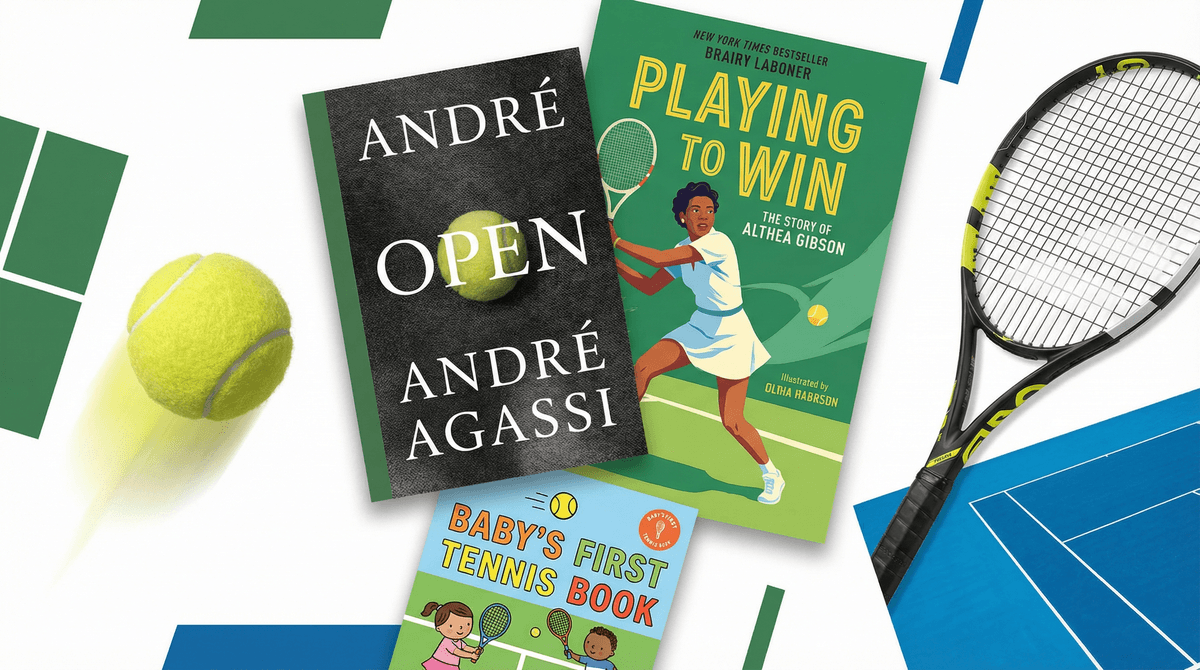 Illustration for How to Instill a Love of Tennis with Books, Movies, Shows & Games