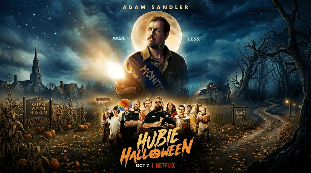 Illustration for Hubie Halloween: A Parent’s Guide to Sandler’s Spooky Slapstick
