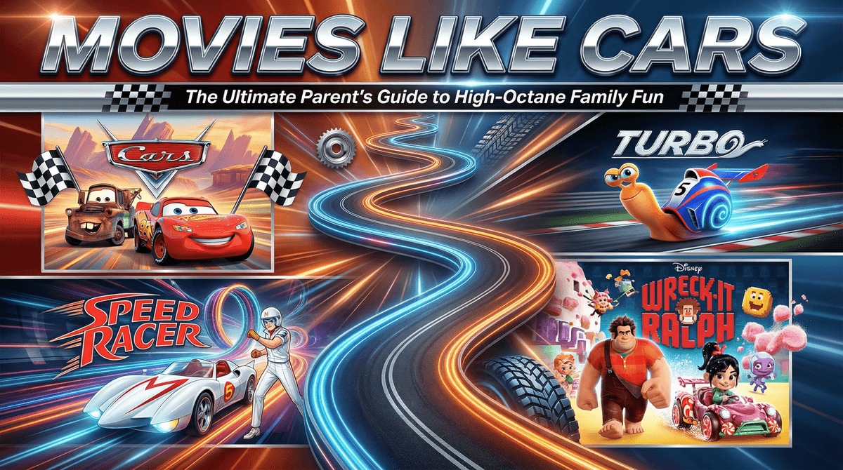 Illustration for If You Loved Cars: Family-Friendly Movies That Hit the Same Sweet Spot