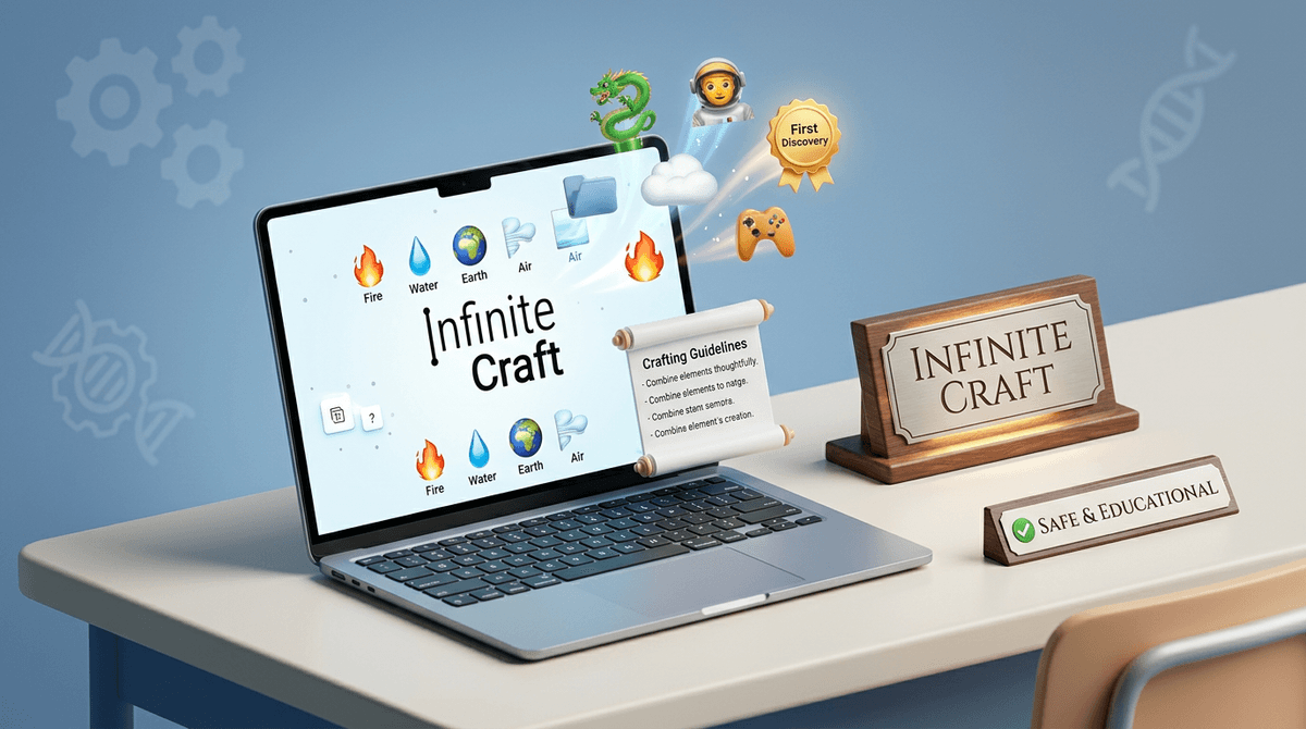 Illustration for Infinite Craft: The AI Alchemy Game Taking Over School Screens