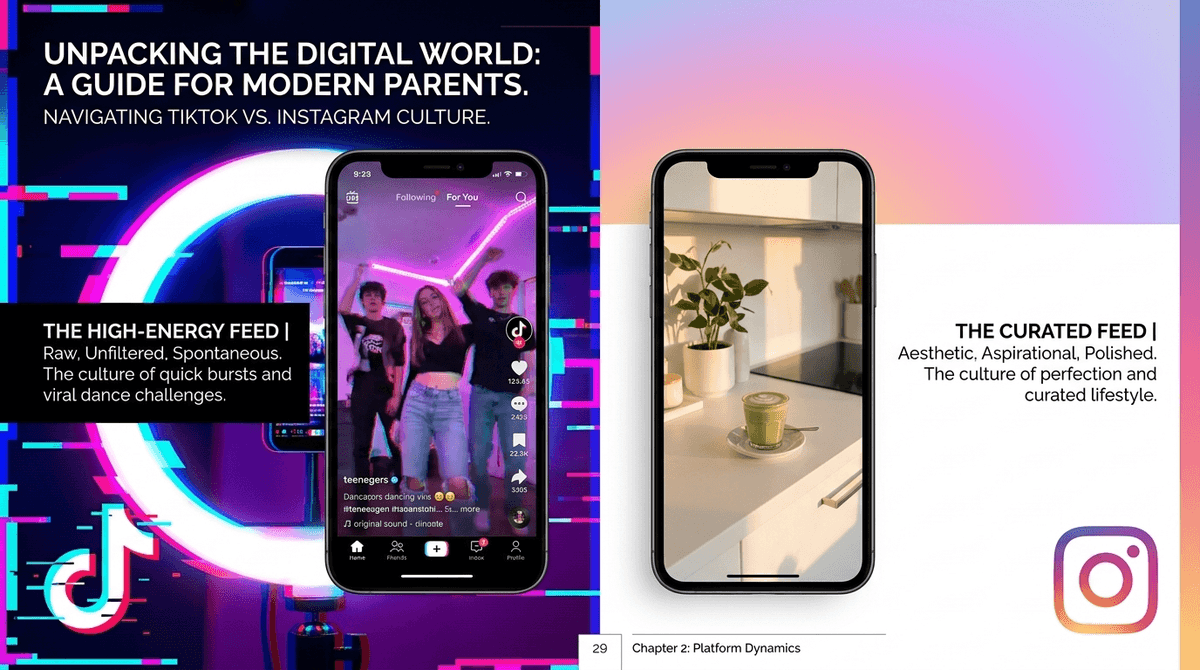 Illustration for The Algorithm vs. The Aesthetic: Why Your Teen Thinks Instagram Reels are 'Cringe'