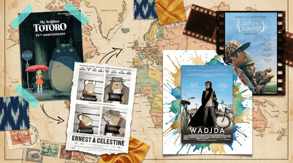 Illustration for International Films for Kids: A World of Stories Beyond Hollywood