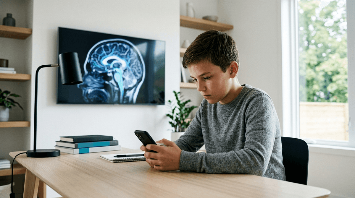 Illustration for Frequent Internet Use Slows Brain Development and Verbal Intelligence in Children