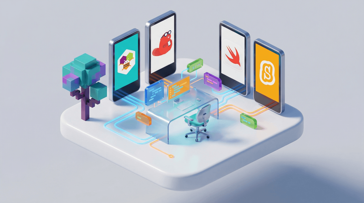 Illustration for Teaching Kids to Build Apps: Coding Education or Overwhelm?