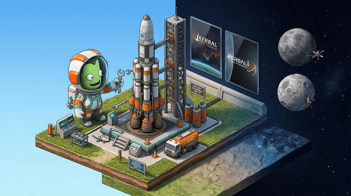 Illustration for Is Kerbal Space Program Hard? Why It’s Tough but Great for 10+