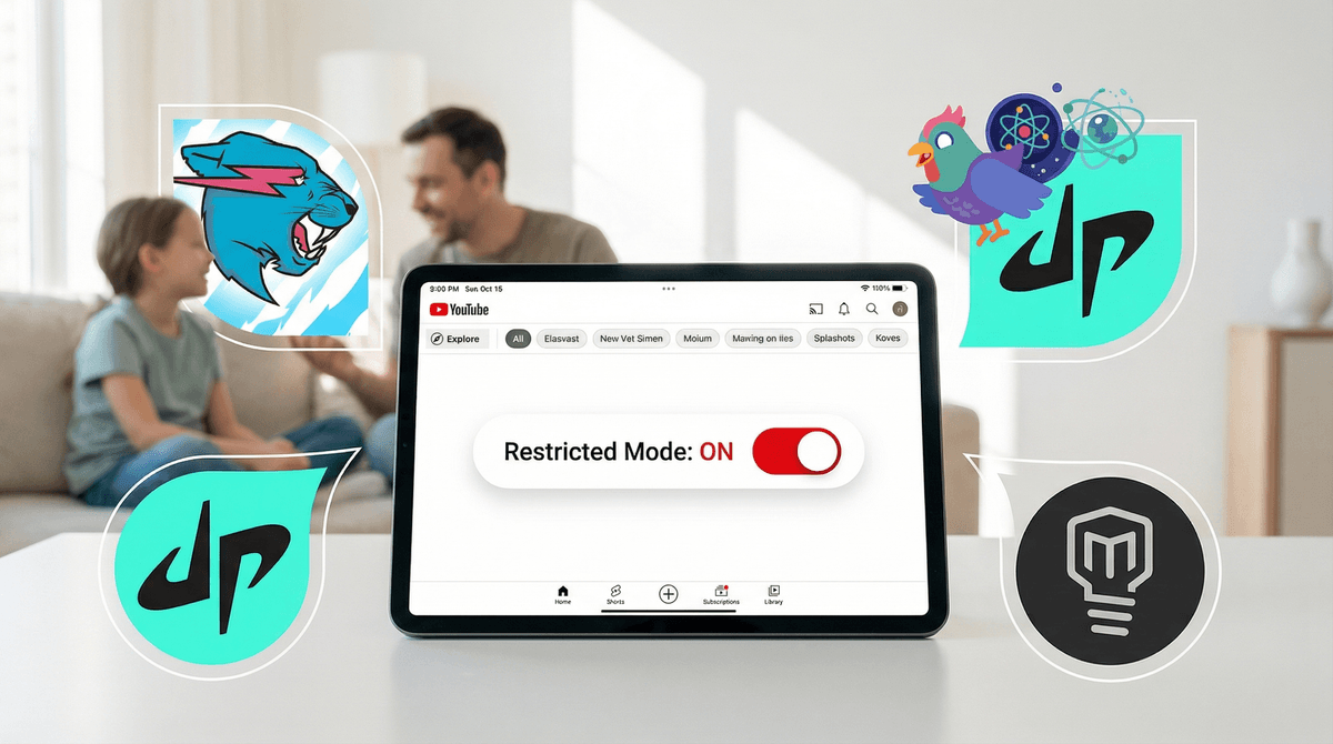 Illustration for Is YouTube Safe for Your 10-Year-Old? A Parent's Guide to Controls, Content Filters & Real Risks