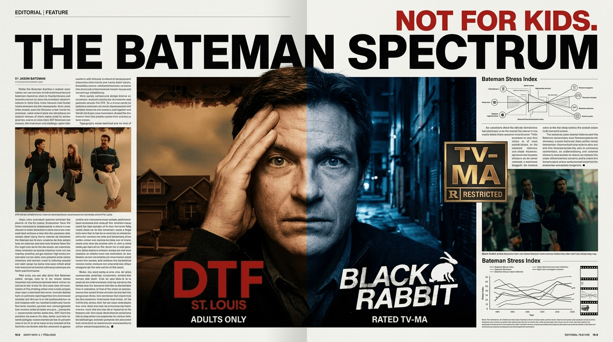 Illustration for Jason Bateman’s New Series: A Parent’s Guide to 'DTF St. Louis' and 'Black Rabbit'