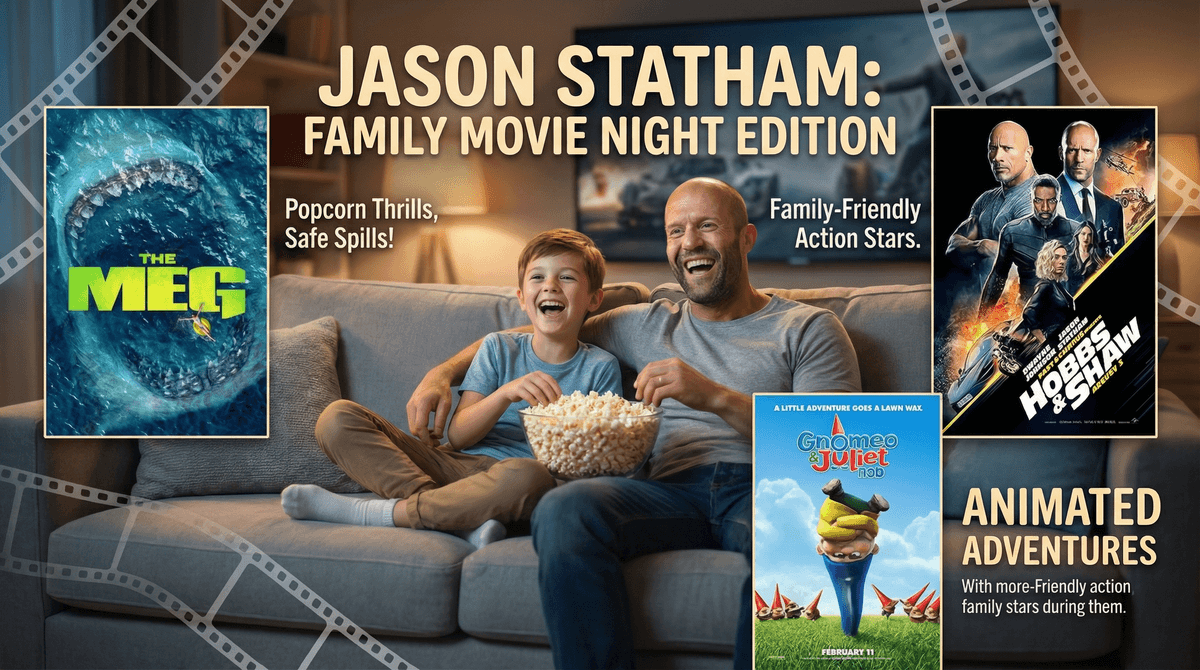 Illustration for Jason Statham Action Movies: Which Ones Are Actually OK for 10-Year-Olds?