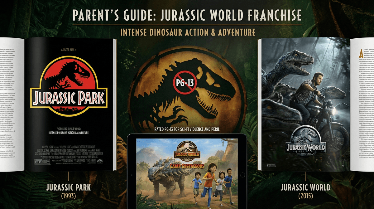 Illustration for Jurassic World Age Rating: Why It's PG-13 for Intense Scares