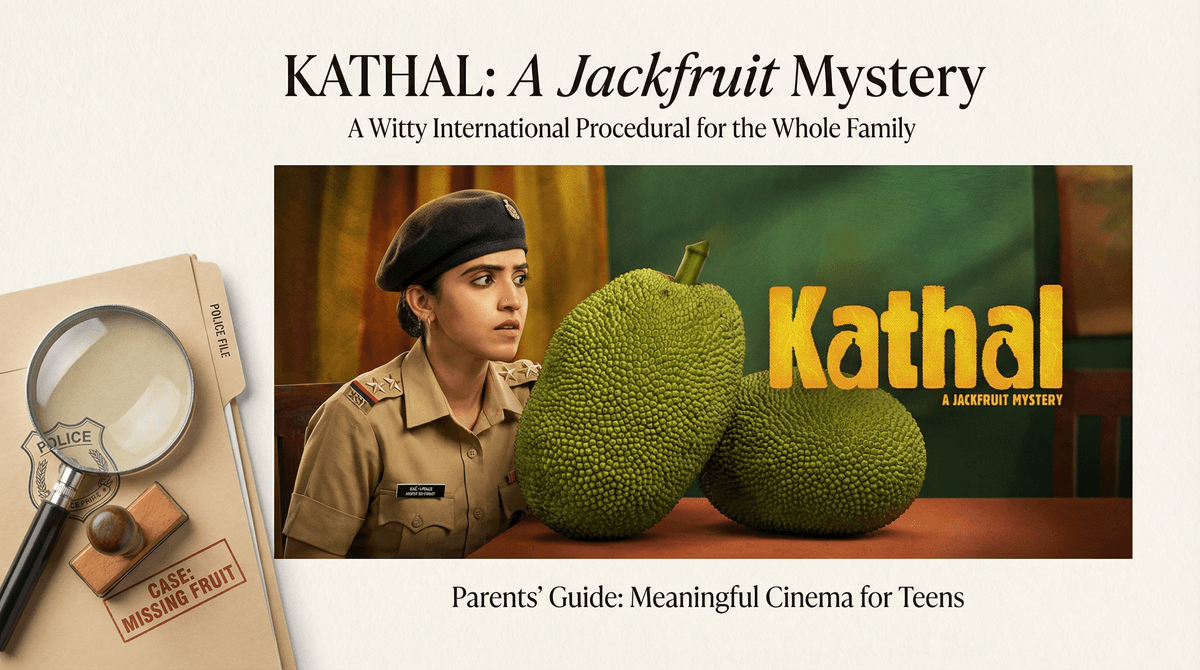 Illustration for Kathal: Why This Jackfruit Mystery Is Must-Watch Satire for Families with Teens