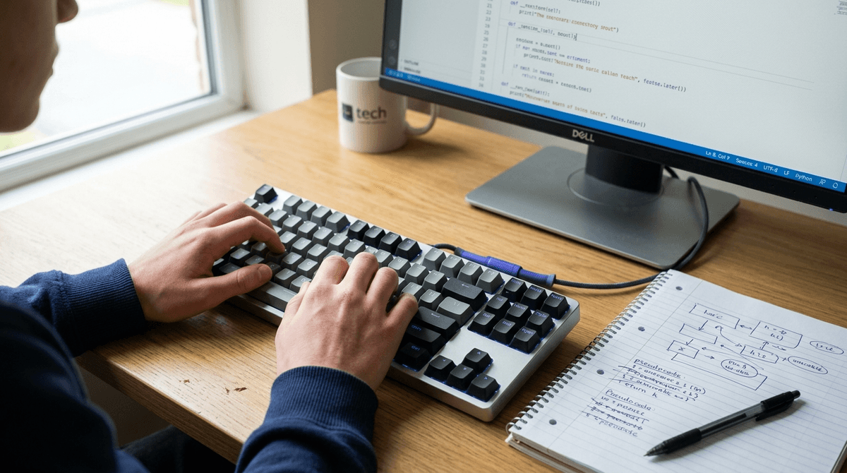 Illustration for Computer Science Programs Are Moving to Keystroke Tracking to Catch AI Cheating