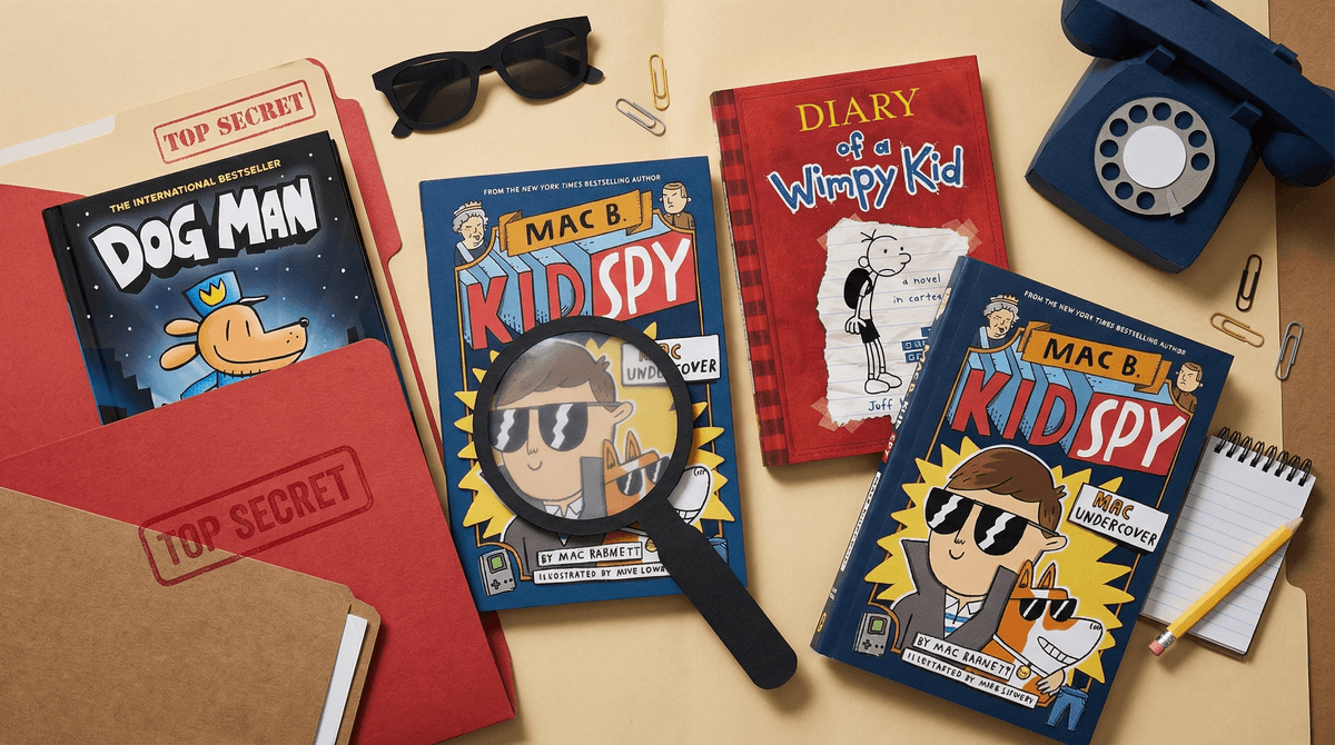 Illustration for Mac Barnett's Spy School Series: When Chapter Books Hook Reluctant Readers