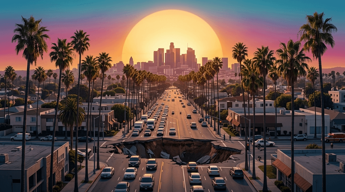 Illustration for La Brea: Why This Prehistoric Sinkhole Drama is Taking Over Netflix
