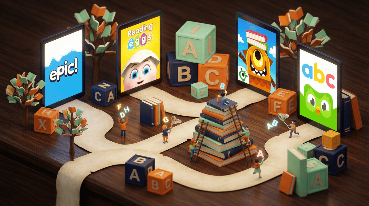 Illustration for Language Arts Apps and Games: A Parent's Guide