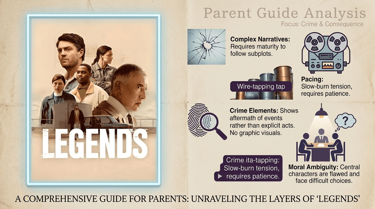 Illustration for Legends: Is This 90s Drug-War Thriller Too Dark for Teens?
