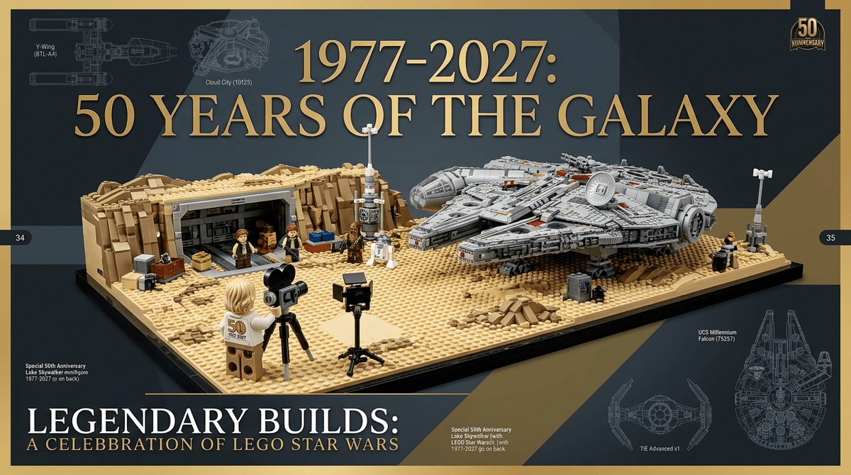 Illustration for LEGO Star Wars 2027: A Parent’s Guide to the 50th Anniversary Leaks