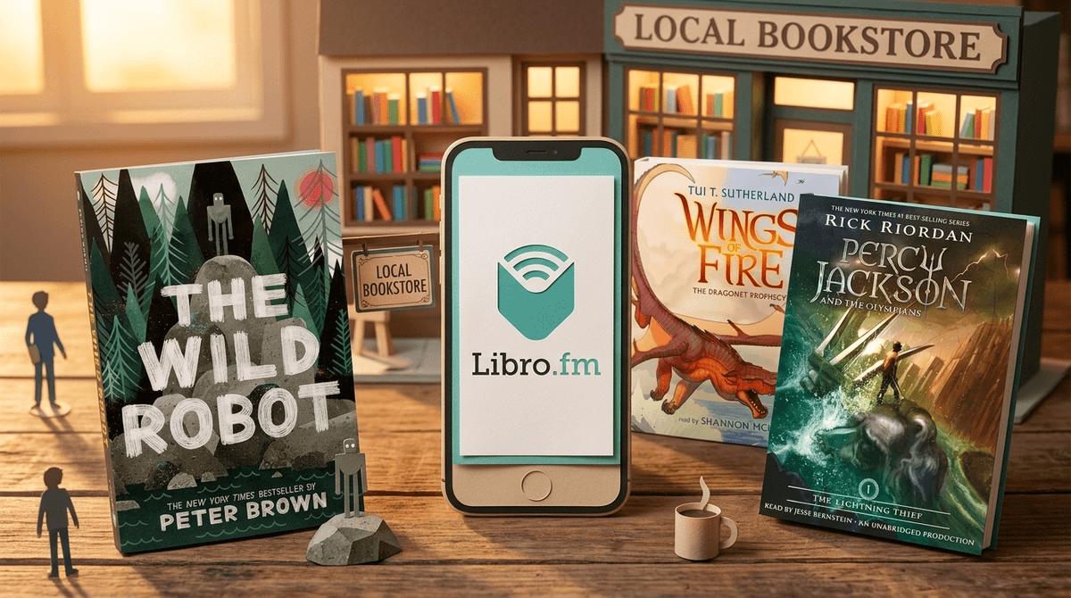 Illustration for Libro.fm: The Screen-Free Way to Support Local Bookstores