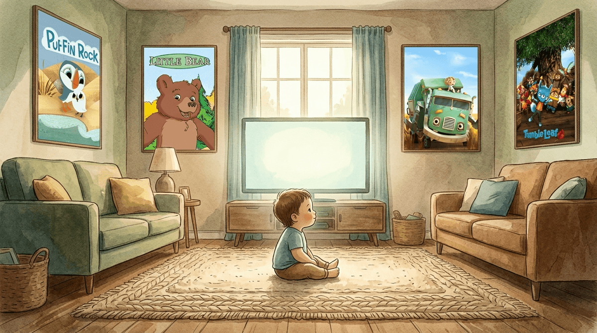 Illustration for The ‘Zombie Stare’ and the Case for Low-Stimulation Toddler TV