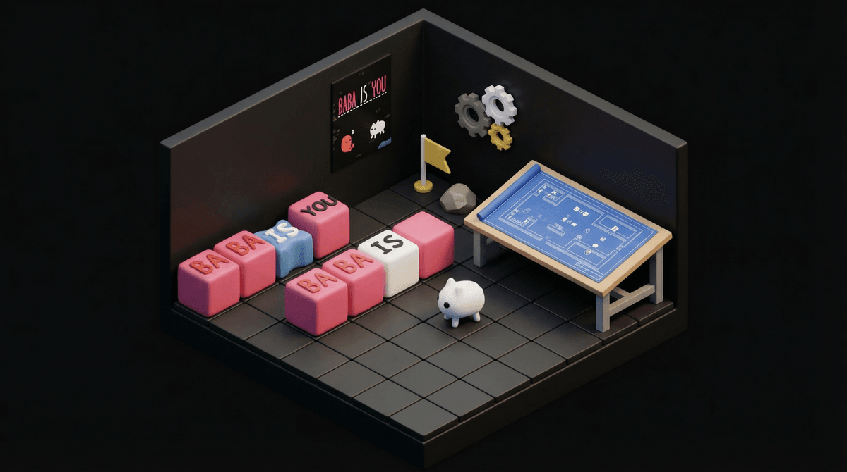 Illustration for Mastering the Baba Is You Level Editor: A Parent's Guide to Logic Puzzles and Creative Design