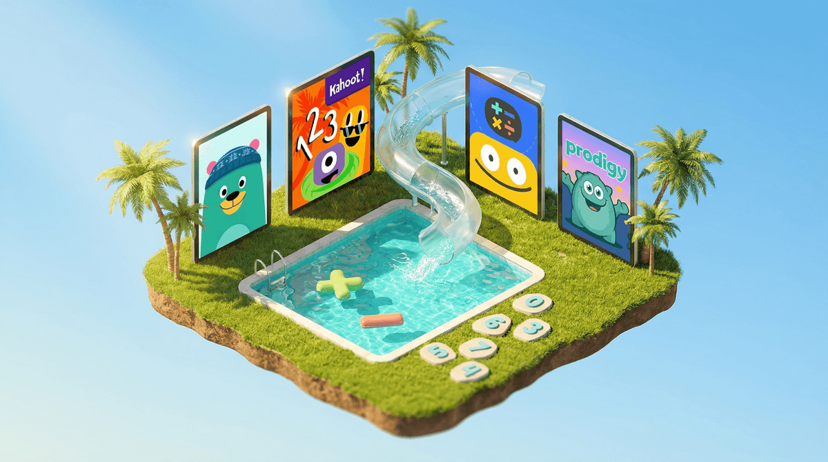 Illustration for The Best Math Apps for Summer Learning (Without the Summer Slide)