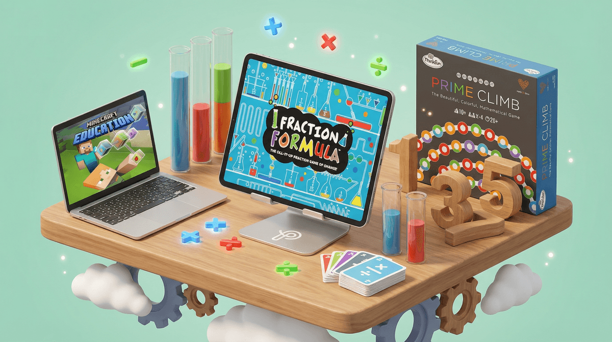 Illustration for Math Games for 4th Grade: Learning Multiplication, Fractions, and Problem-Solving Through Play
