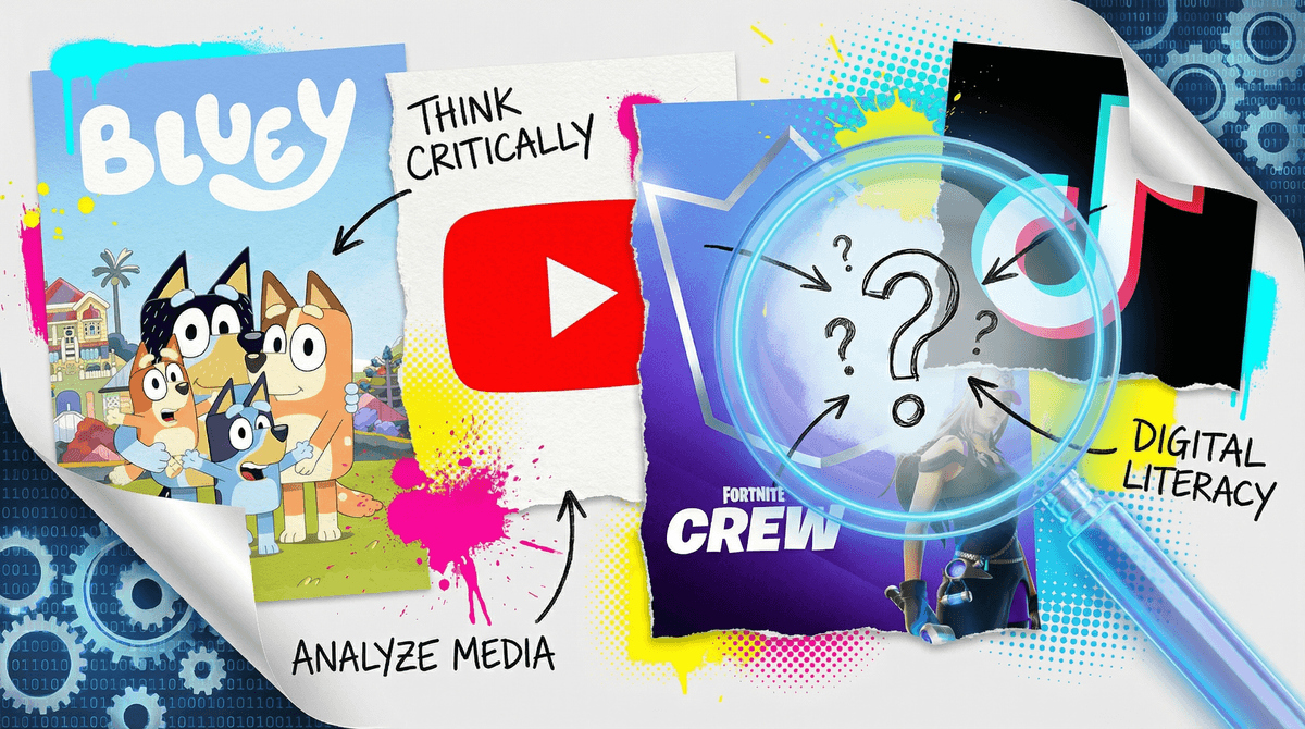 Illustration for Screenwise guide: Media Literacy Explained Teaching Kids to Think Critically About What They Watch