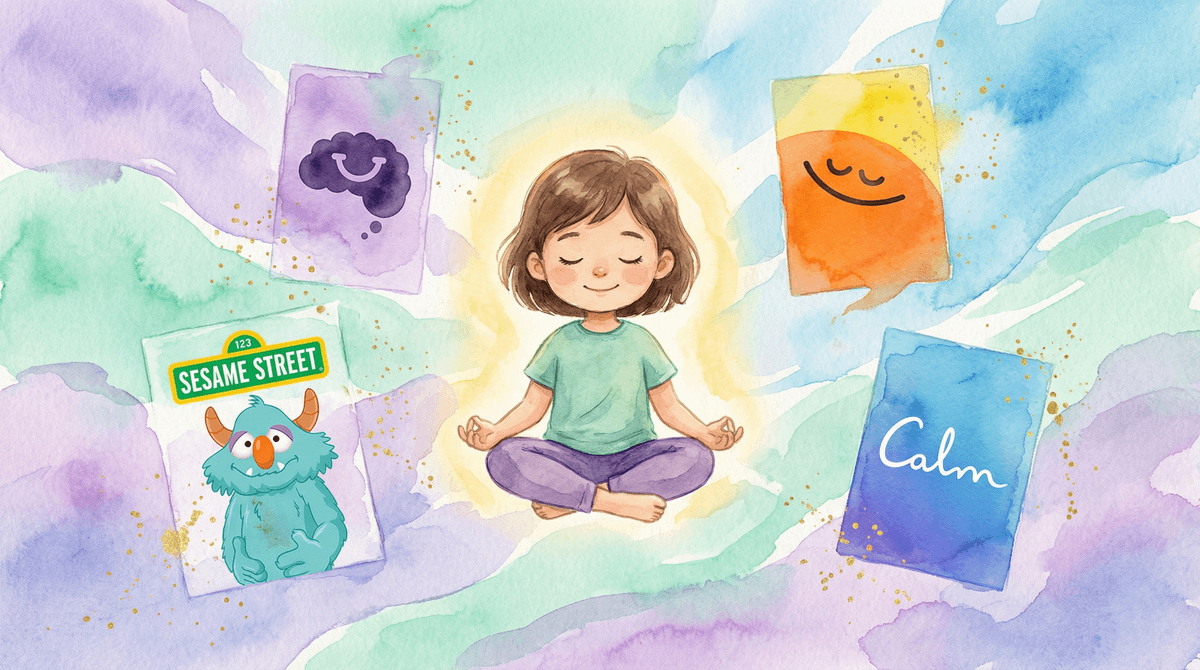 Illustration for Meditation Apps for Kids: Can Headspace and Calm Really Help?