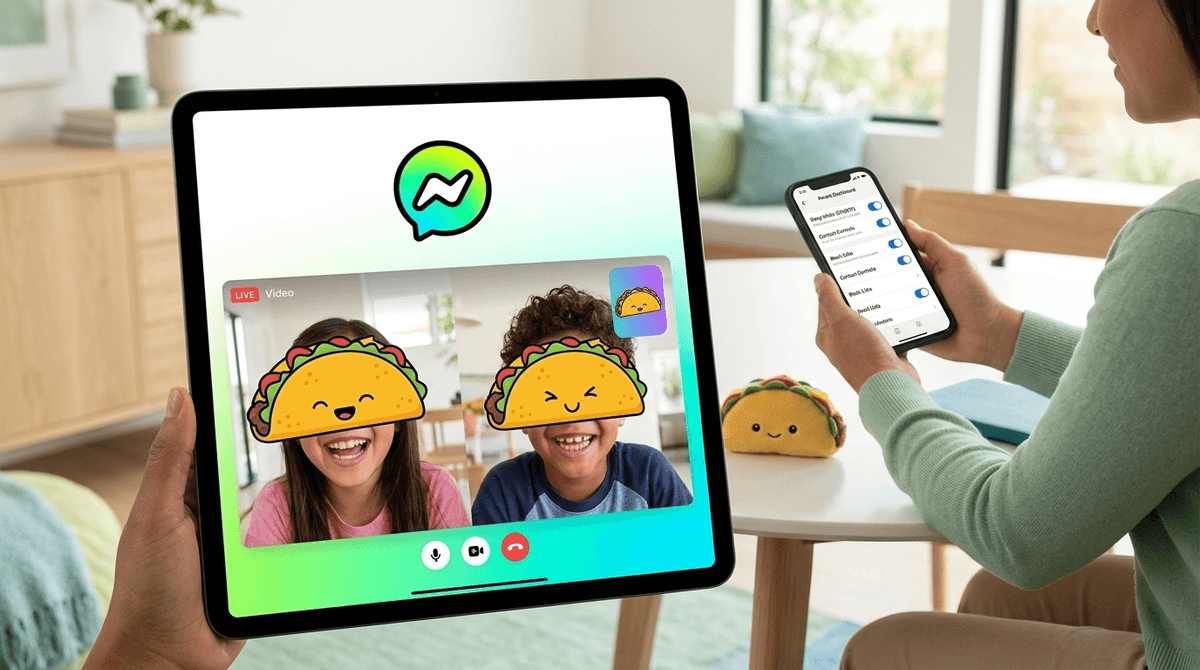 Illustration for Messenger Kids: Social Media Training Wheels or a Privacy Pitfall?